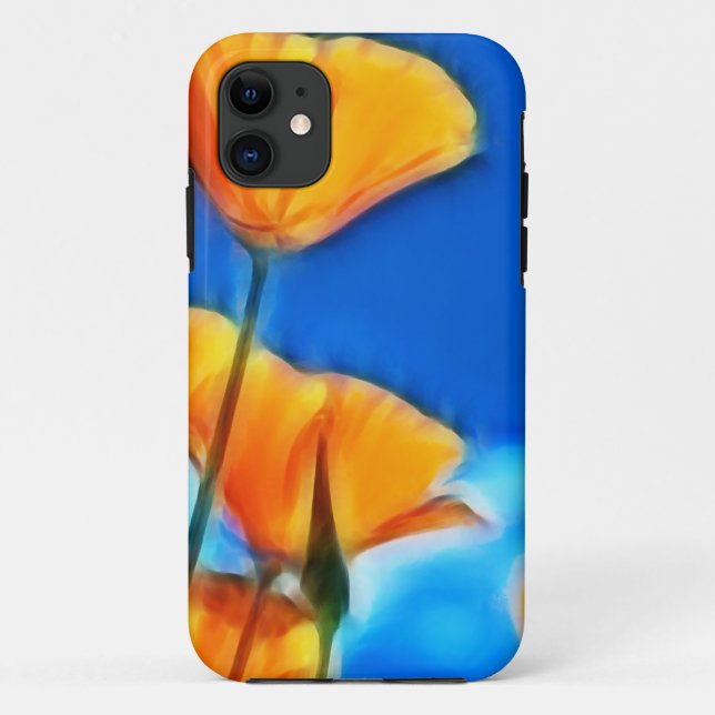 Capa Para iPhone Da Case-Mate Fantasy Surreal California Poppies (Verso)