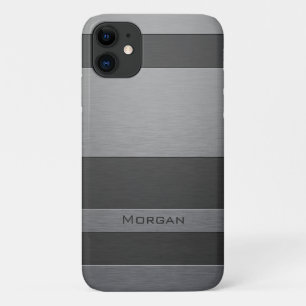 Capa Para iPhone Da Case-Mate Faux Brushing Steel - Adicione O Seu Nome