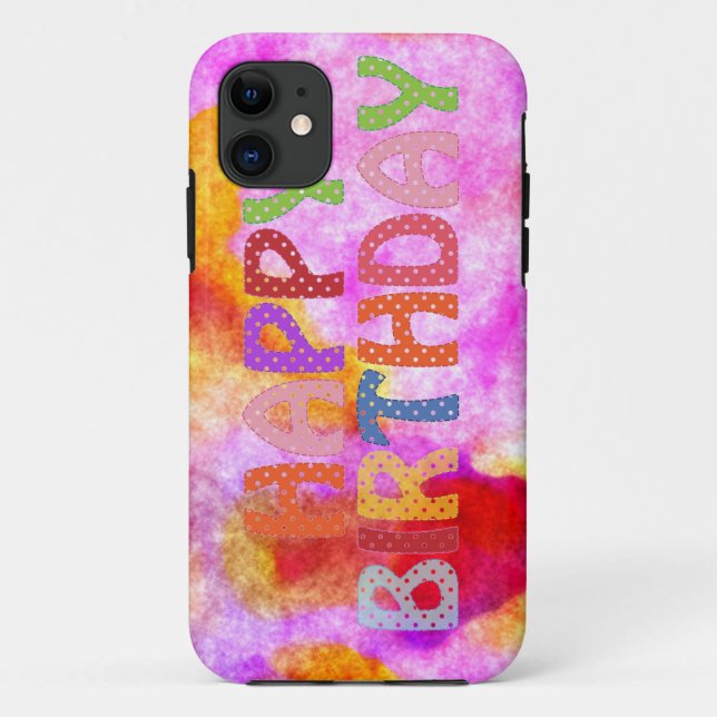 Capa Para iPhone Da Case-Mate Feliz aniversário (Verso)