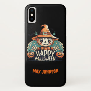 Capa Para iPhone Da Case-Mate Feliz Dia das Bruxas - Jack O Lanterna Jubi Laranj