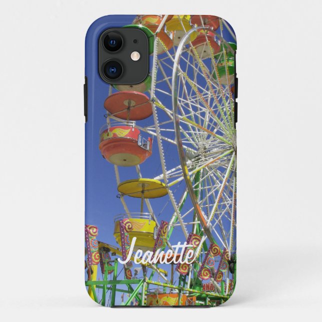 Capa Para iPhone Da Case-Mate Ferris Wheel, Nome (Verso)