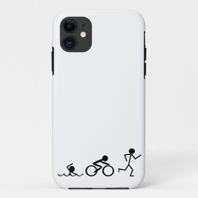 Capa Para iPhone Da Case-Mate Figuras da vara do Triathlon (Verso)