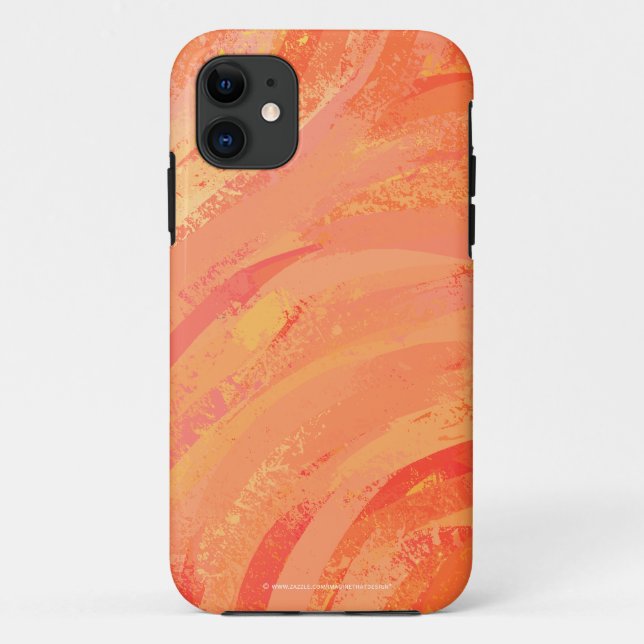 Capa Para iPhone Da Case-Mate Fire Lake Orange Swirl (Verso)