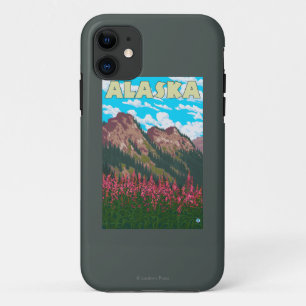 Capa Para iPhone Da Case-Mate Fireweed com o poster das viagens vintage das