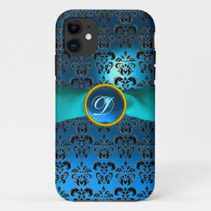 Capa Para iPhone Da Case-Mate Fita azul DAMASK GIRLY MONOGRAM