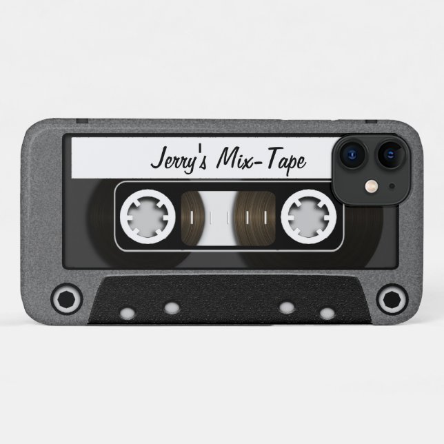 Capa Para iPhone Da Case-Mate Fita da mistura personalizada (Verso (horizontal))