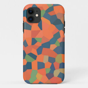 Capa Para iPhone Da Case-Mate Flame Red, Midnight Blue, Padrão Mosaico Verde