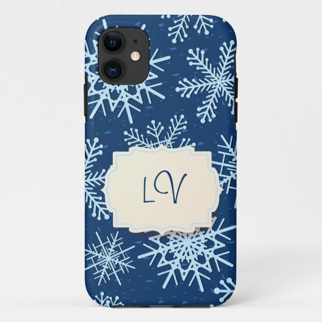 Capa Para iPhone Da Case-Mate Flocos de neve, caso do iPhone 5 (Verso)