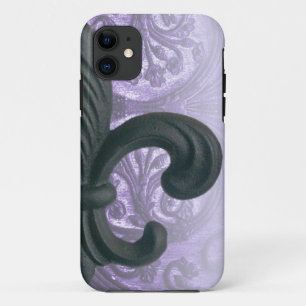 Capa Para iPhone Da Case-Mate flor de lis do ferro do "lilac"
