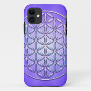 Capa Para iPhone Da Case-Mate Flor de Vida / Blume des Lebens - violeta de selo