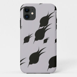 Capa Para iPhone Da Case-Mate flor negra em flocos de neve