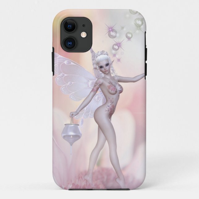 Capa Para iPhone Da Case-Mate Flor Rosa Faerie (Verso)