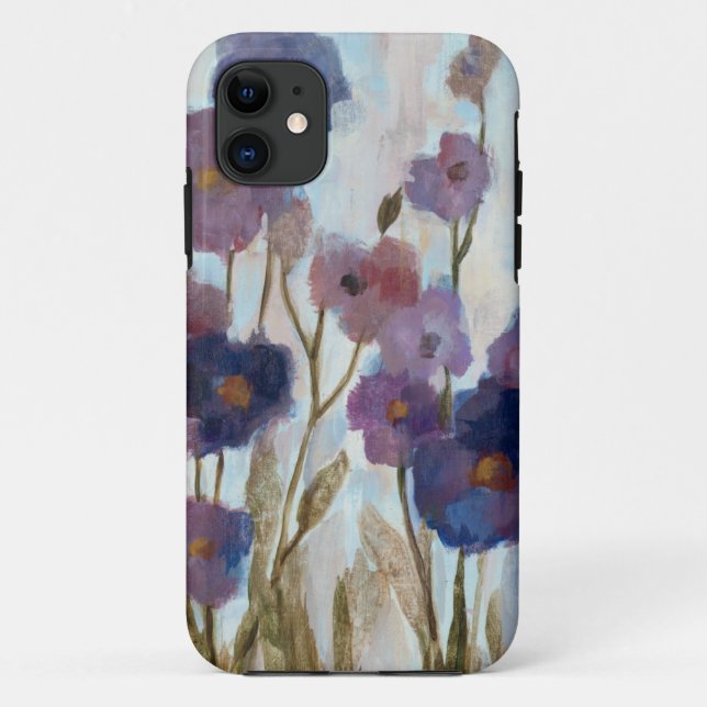 Capa Para iPhone Da Case-Mate Floral abstraído no roxo (Verso)