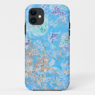 Capa Para iPhone Da Case-Mate Floral pastel azul bonito