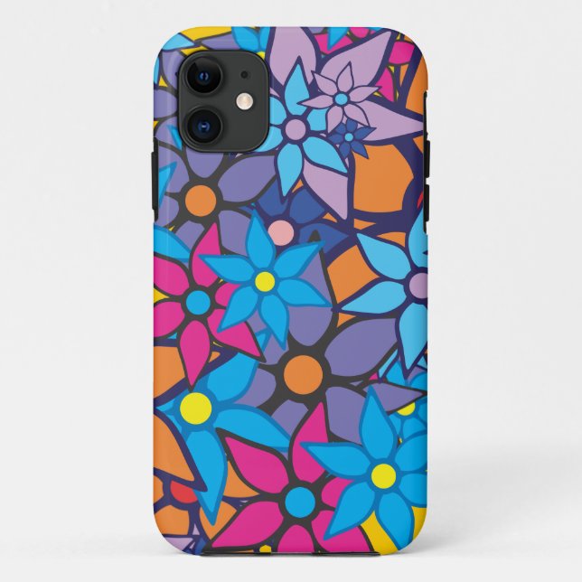 Capa Para iPhone Da Case-Mate Floral Pattern Pop Art (Verso)