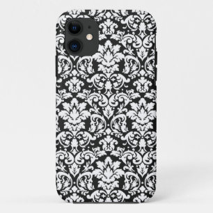 Capa Para iPhone Da Case-Mate floreio de damasco preto e branco