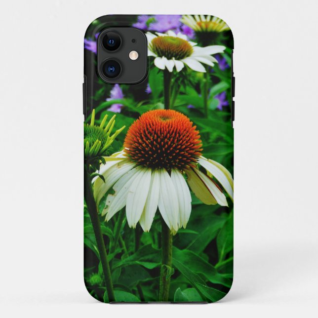 Capa Para iPhone Da Case-Mate Flores brancas e laranja (Verso)