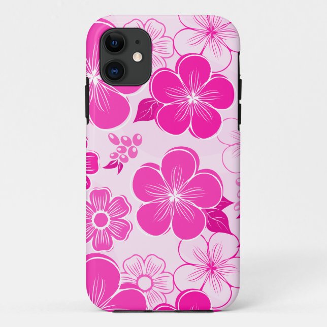Capa Para iPhone Da Case-Mate flores cor-de-rosa abstrato (Verso)
