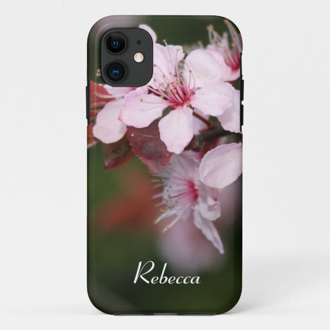 Capa Para iPhone Da Case-Mate Flores de rosa claro (Verso)