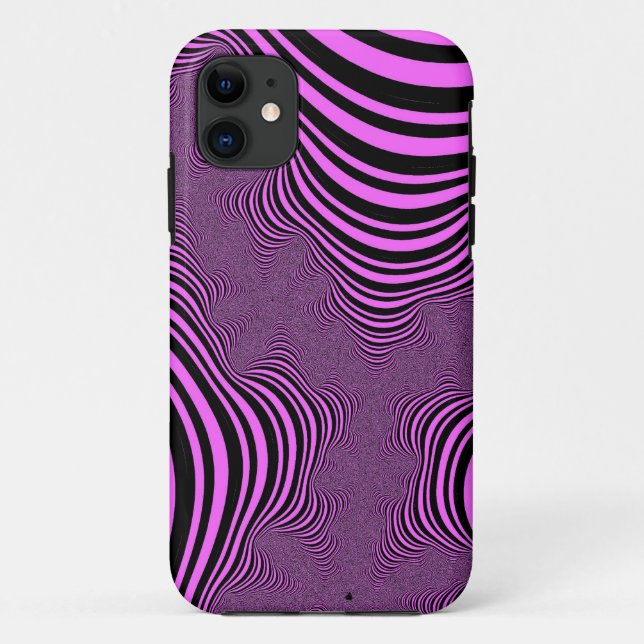 Capa Para iPhone Da Case-Mate Flores de Zebra Rosa (Verso)