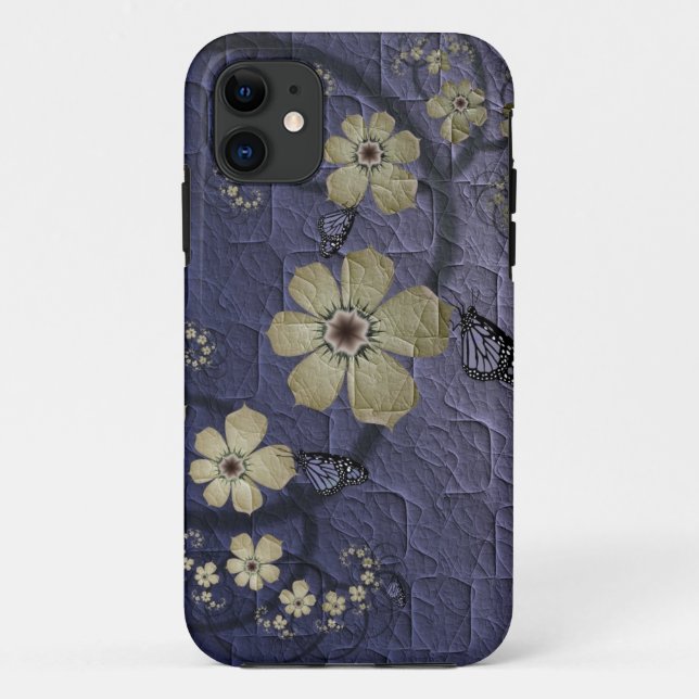 Capa Para iPhone Da Case-Mate Flores e borboletas (Verso)