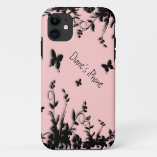 Capa Para iPhone Da Case-Mate Flores e Borboletas Rosa Estojo de iPhone 5 Pessoa