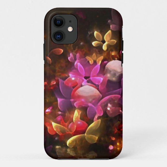 Capa Para iPhone Da Case-Mate flores fantasia_iphone (Verso)
