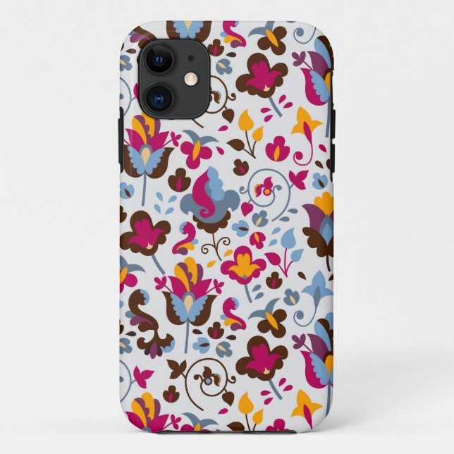 Capa Para iPhone Da Case-Mate Flores mágicas (Verso)
