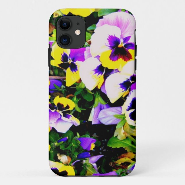 Capa Para iPhone Da Case-Mate flores pansíveis (Verso)