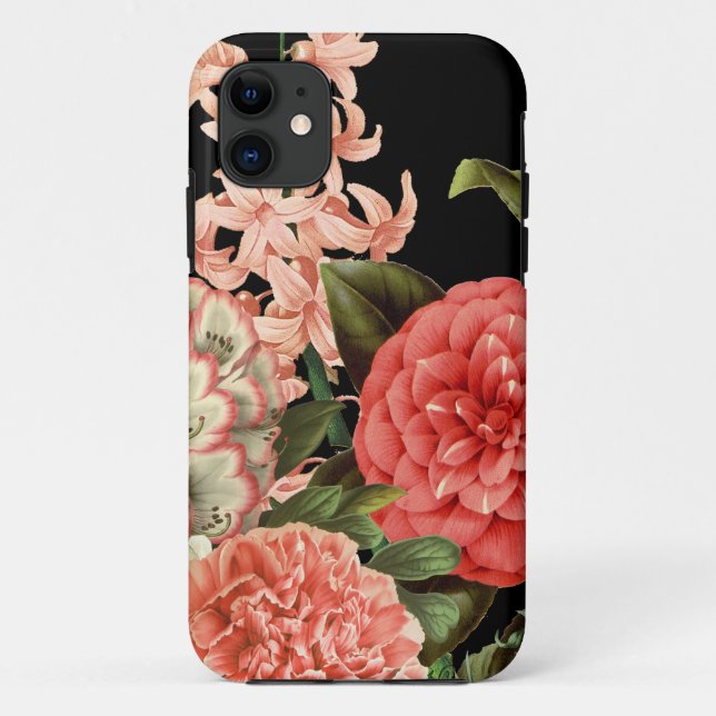 Capa Para iPhone Da Case-Mate flores rosa-botânica modernas, antigas (Verso)