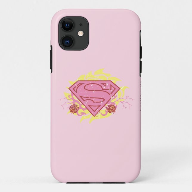 Capa Para iPhone Da Case-Mate Flores Rosa Supergirl (Verso)