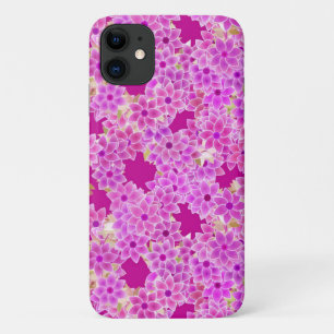 Capa Para iPhone Da Case-Mate Flores roxas, lavandas e ameixas, fundo de ameixa