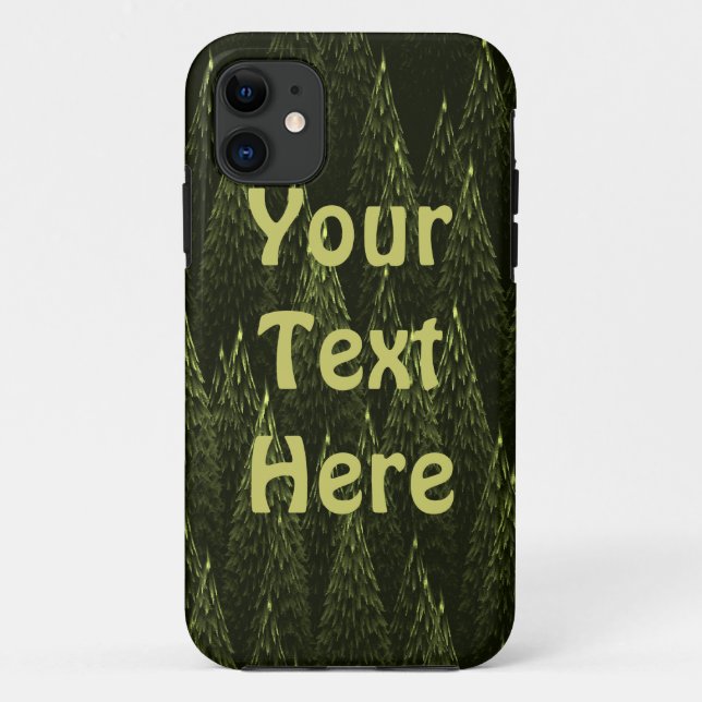 Capa Para iPhone Da Case-Mate Floresta de Conífer Fractal (Verso)