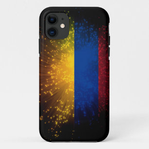 Capa Para iPhone Da Case-Mate Fogo-de-artifício da bandeira de Colômbia