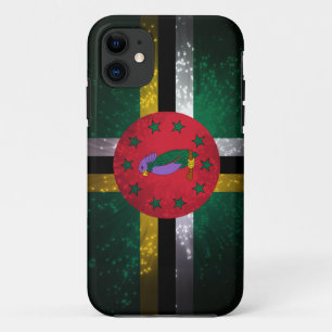 Capa Para iPhone Da Case-Mate Fogo-de-artifício da bandeira de Dominica