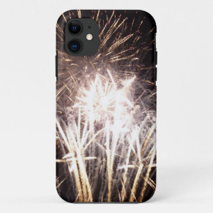 Capa Para iPhone Da Case-Mate Fogos de artifício brancos e Dourados I Celebraç
