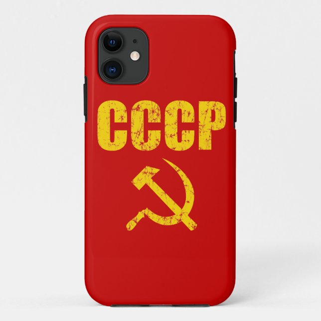 Capa Para iPhone Da Case-Mate Foice do martelo de CCCP (Verso)