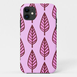 Capa Para iPhone Da Case-Mate Folha de faia - rosa e bordéus