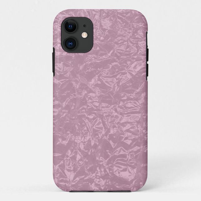 Capa Para iPhone Da Case-Mate folha enrugada rosa (Verso)