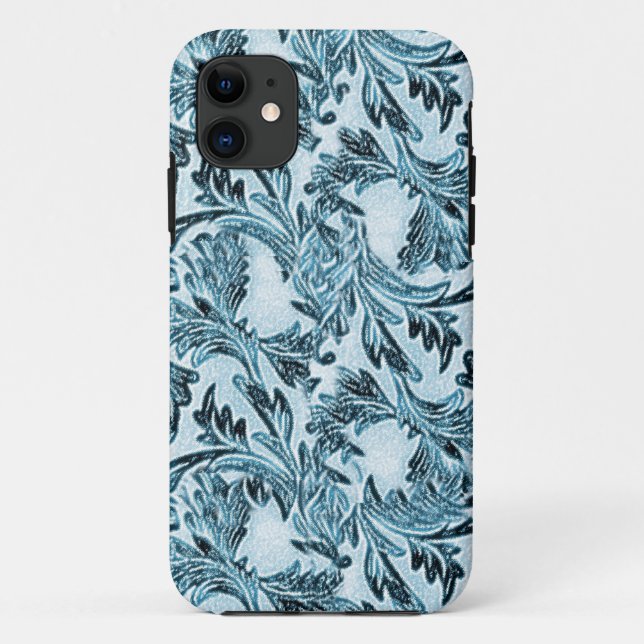 Capa Para iPhone Da Case-Mate Folhas Azuis Sombreadas (Verso)