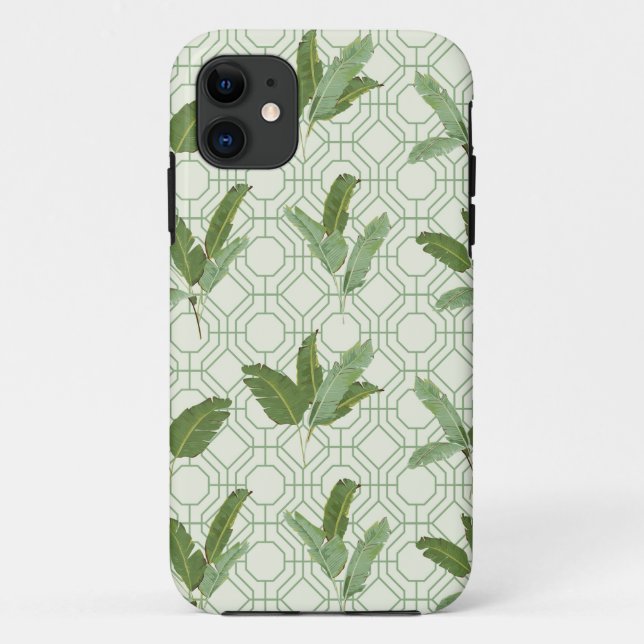 Capa Para iPhone Da Case-Mate Folhas de palmeira tropicais (Verso)
