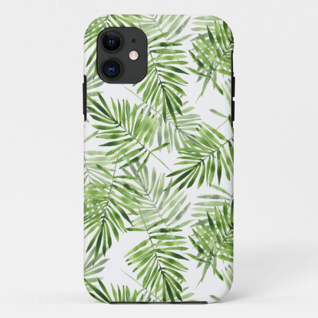 Capa Para iPhone Da Case-Mate Folhas de palmeira verdes (Verso)