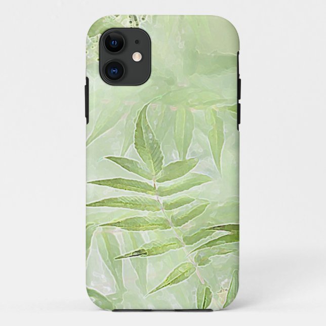 Capa Para iPhone Da Case-Mate Folhas de Spirea - Arte Digital (Verso)