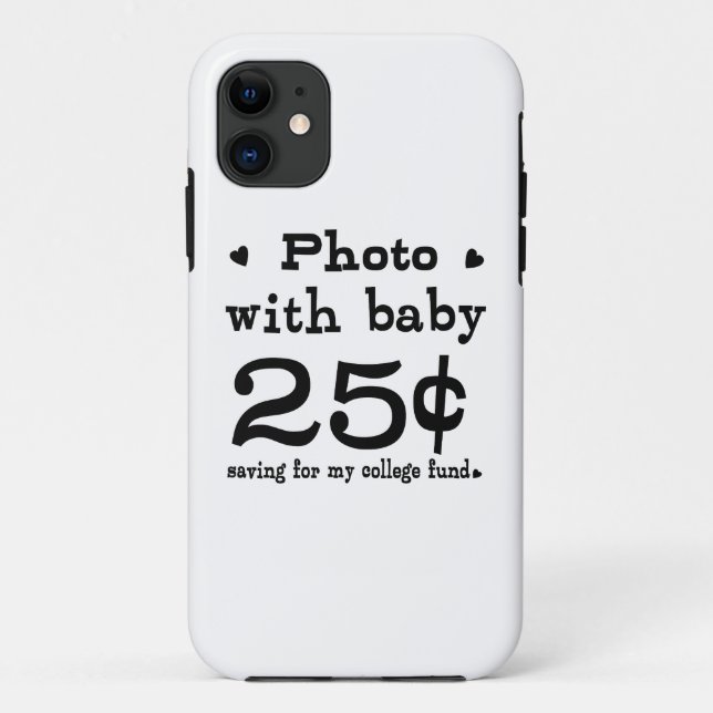 Capa Para iPhone Da Case-Mate Foto De 25 Centavos Com Bebê (Verso)