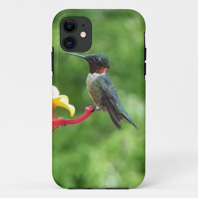 Capa Para iPhone Da Case-Mate Fotografia de Beija-Flor-de-Pescoço-Rubro (Verso)