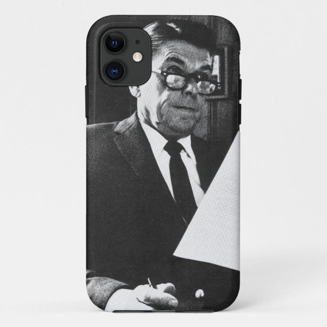 Capa Para iPhone Da Case-Mate Fotografia de Ronald Reagan (Verso)