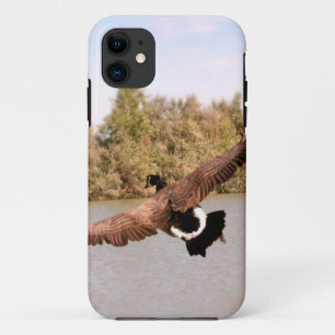 Capa Para iPhone Da Case-Mate fotografia do pato voador sobre a água