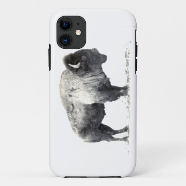 Capa Para iPhone Da Case-Mate Fotografia histórica do bisonte americano (Verso)