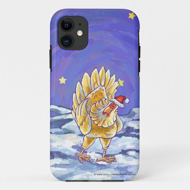 Capa Para iPhone Da Case-Mate Frango de Natal (Verso)