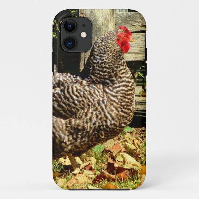 Capa Para iPhone Da Case-Mate Frango preto e branco (Verso)